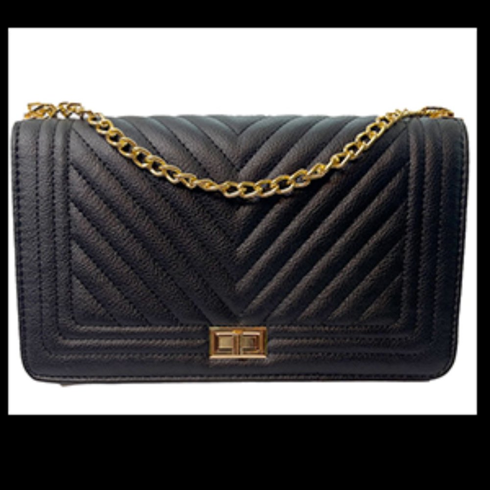 Black and Gold Handbag